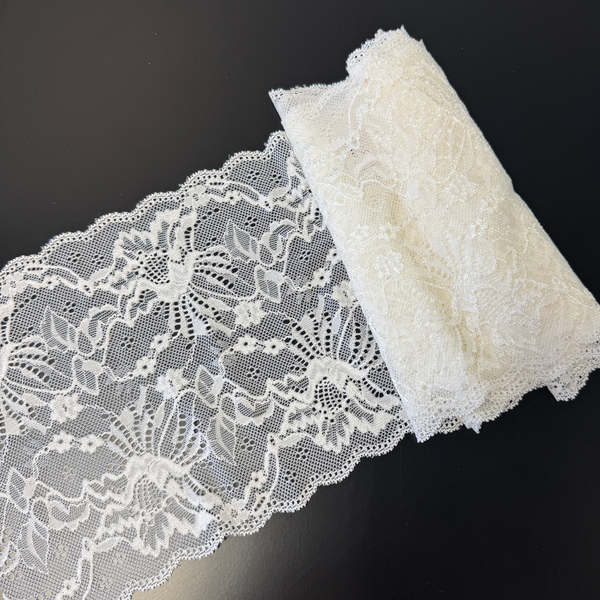 Wide White Lace Trim