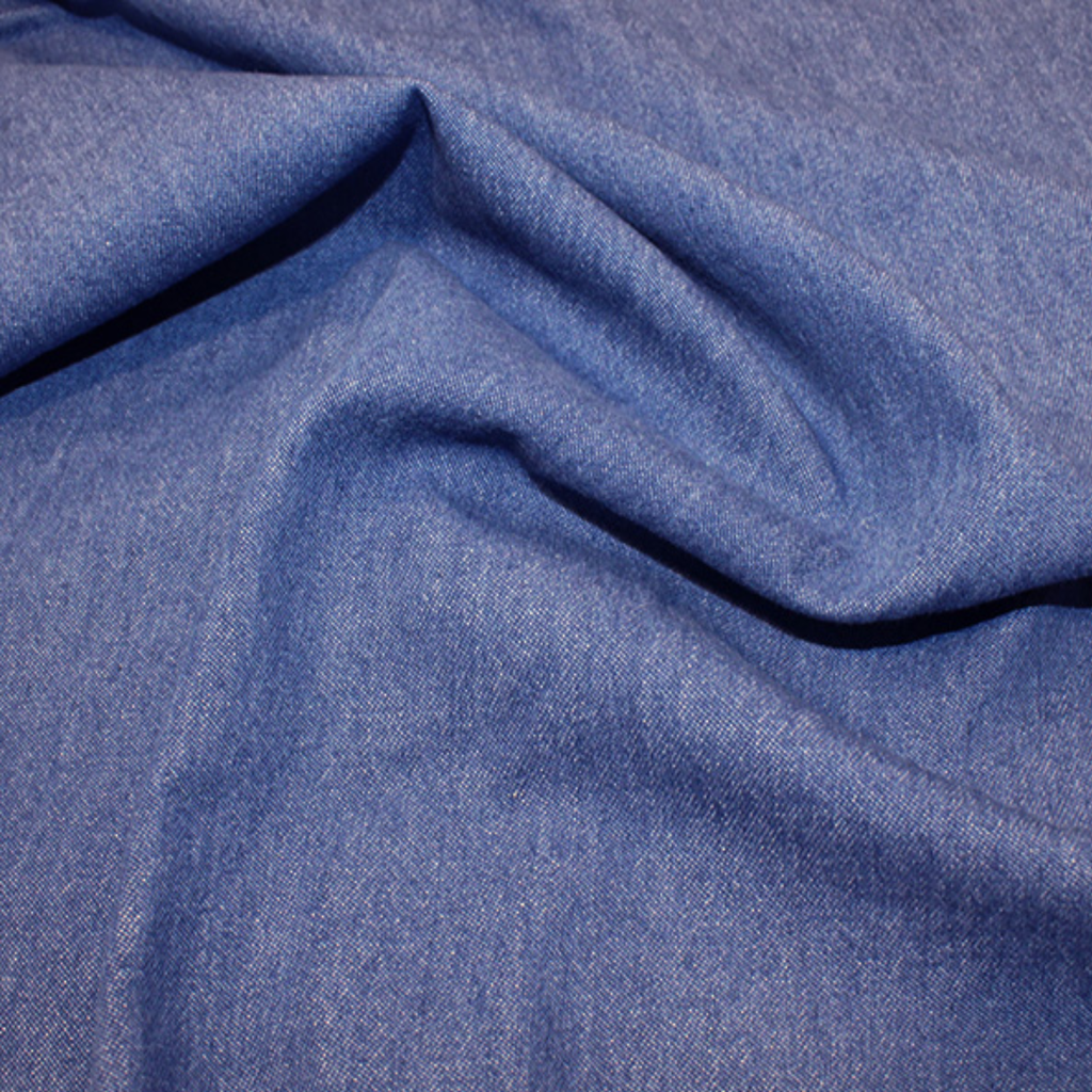8oz Blue Washed Denim Fabric
