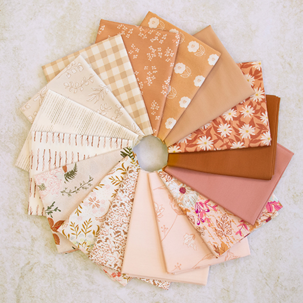 Beige Pink Beloved Fat Quarter Bundle - Art Gallery Fabrics 