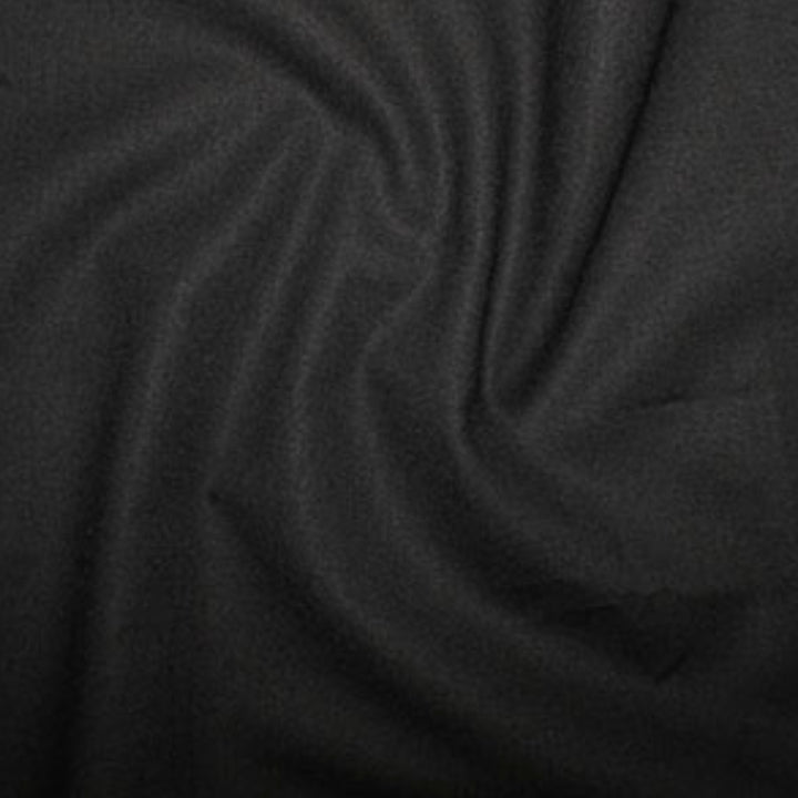 Black Plain Cotton Fabric