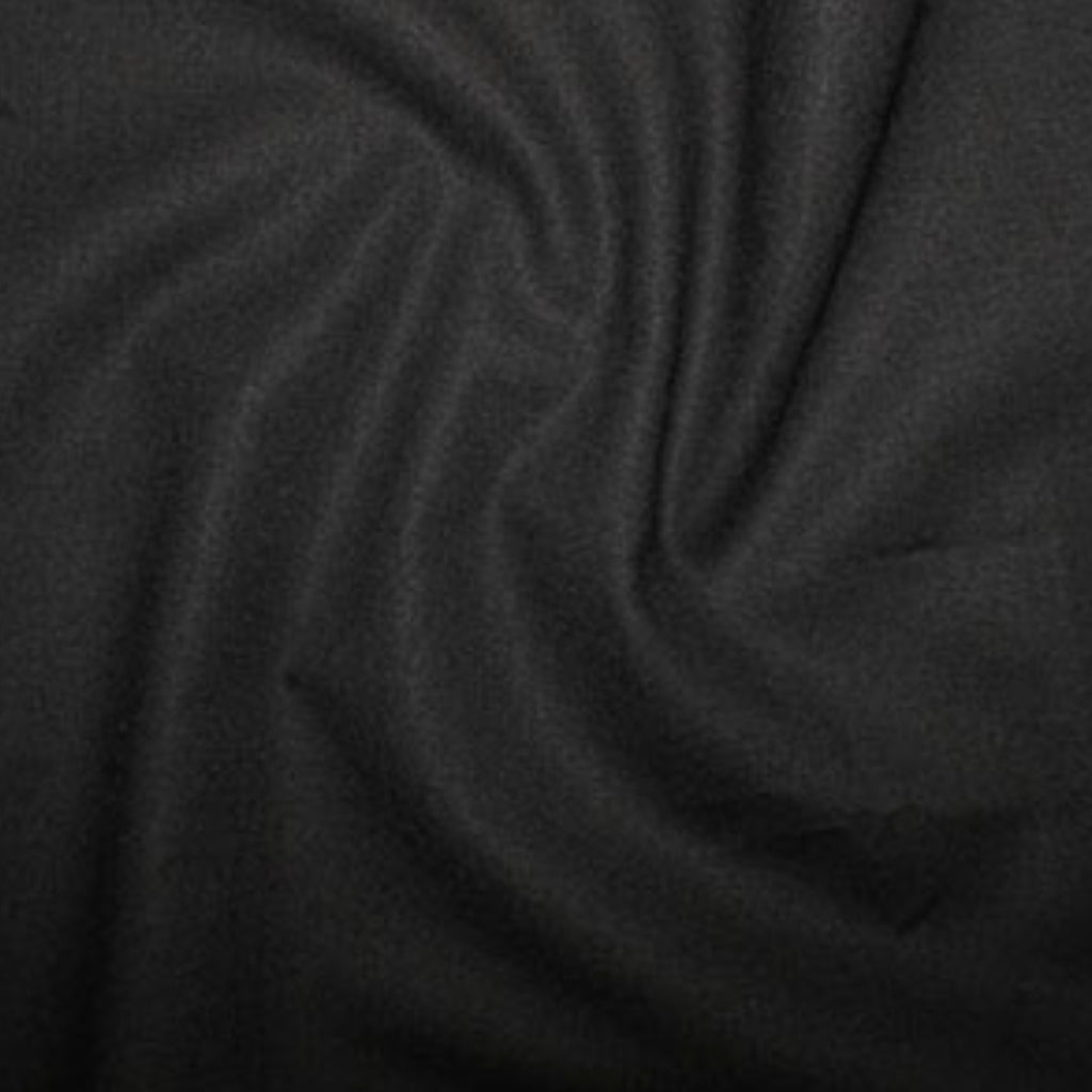 Black Plain Cotton Fabric