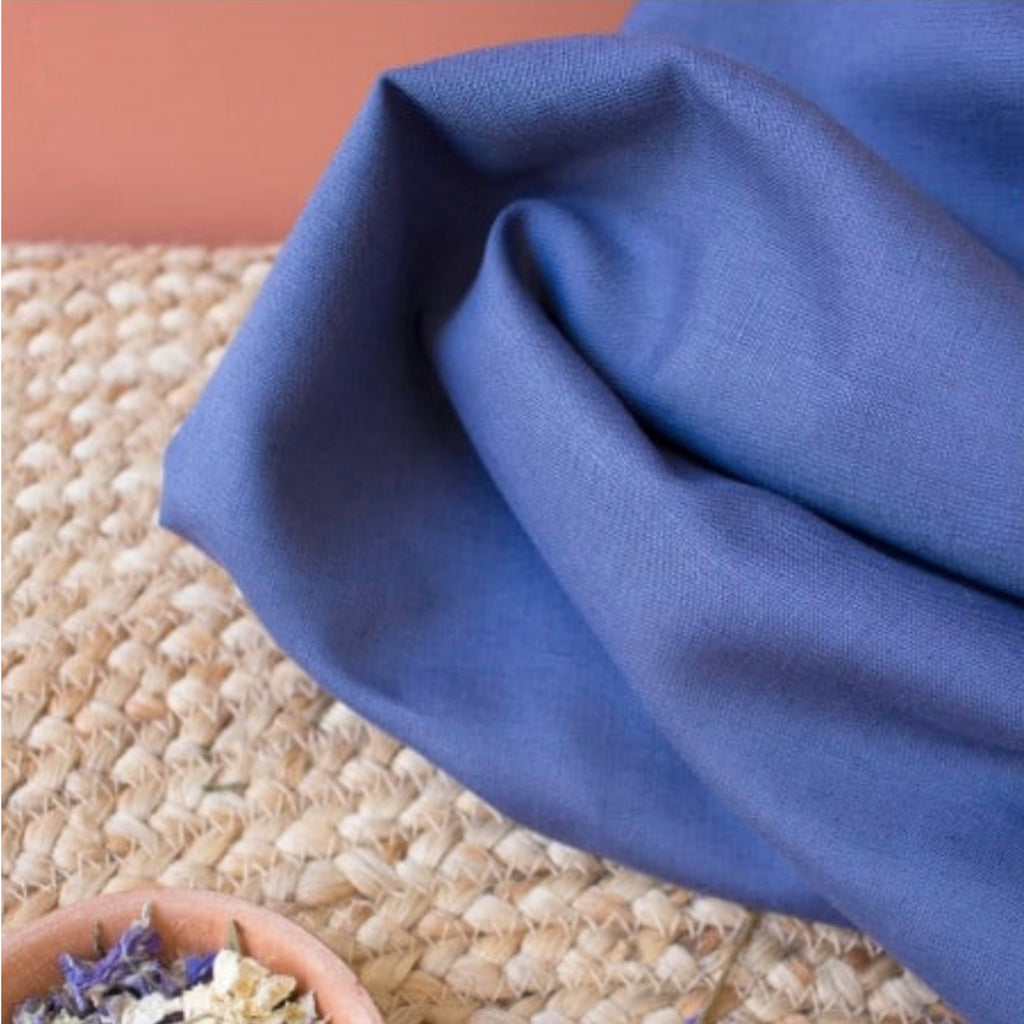 Blue Cobalt Linen Fabric