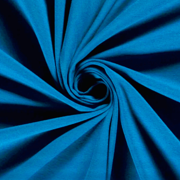 Blue Cotton Jersey Fabric