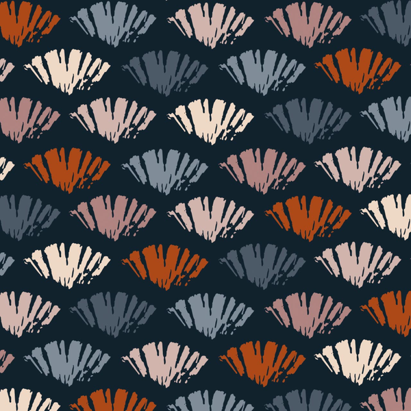 Blue Woodland Dabs Cotton Fabric - Dashwood Studio