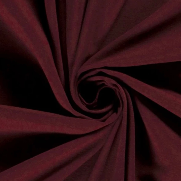 Burgundy Cotton Jersey Fabric