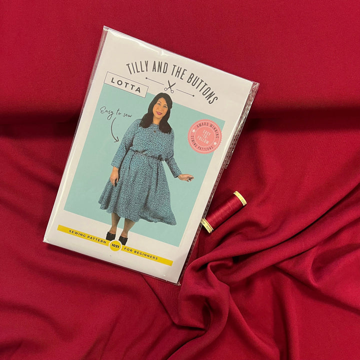 Tilly And The Buttons Lotta Dress Sewing Pattern - Easy Jersey Dress Pattern For Beginners, Sizes UK 6-24 Tilly And The Buttons Lotta Dress Sewing Pattern - Easy Jersey Dress Pattern For Beginners, Sizes UK 6-24