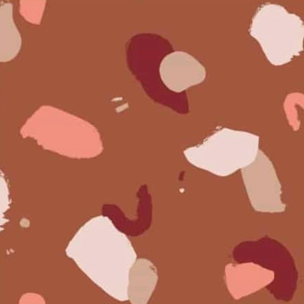 REMNANT - Chestnut Granito Viscose Fabric - Atelier Brunette 193CM X 140CM