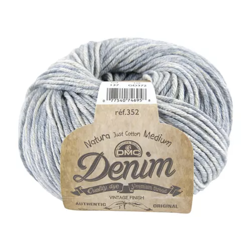 DMC Natura Denim Cotton Aran Yarn