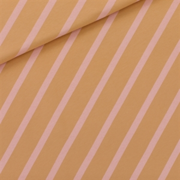 Diagonals Stripe French Terry Fabric