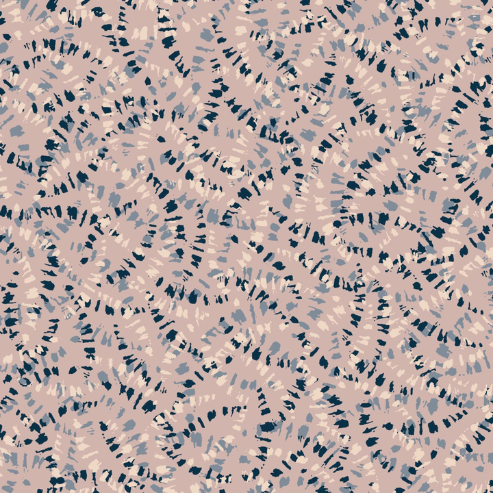 Dusty Pink Geometric Cotton Fabric