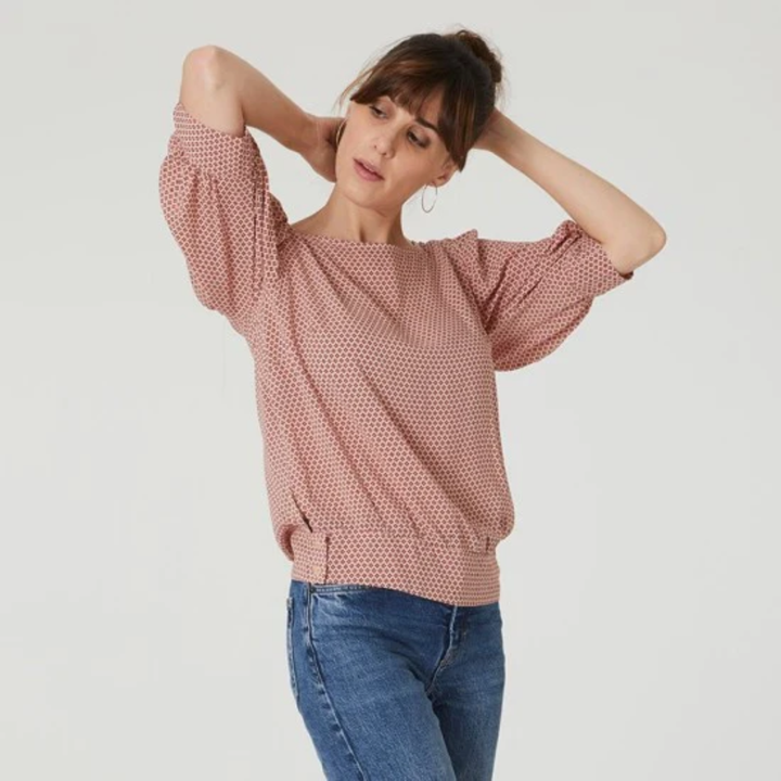 Ermine Blouse Puff Sleeves