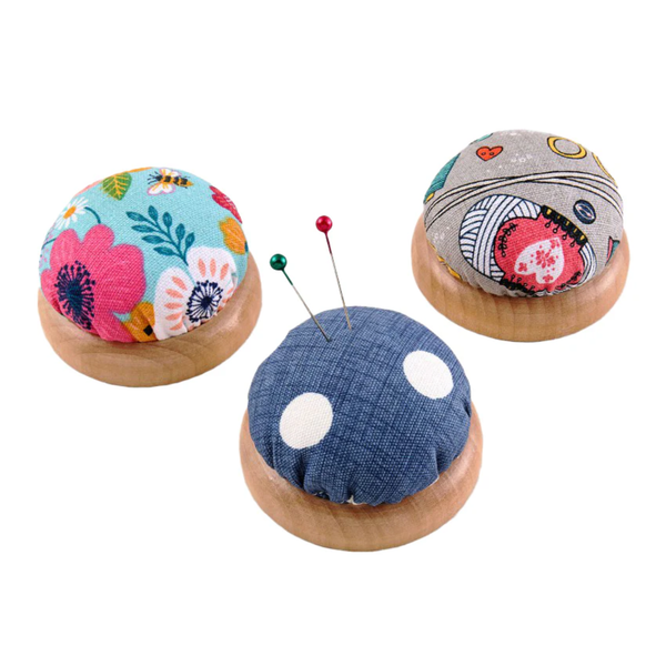 Floral Wooden Pin Cushion