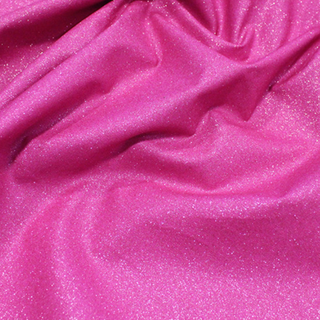 Fuchsia Hot Pink Glitter Cotton Fabric
