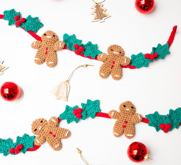 Christmas Garland Crochet Kit - Hoooked Yarns