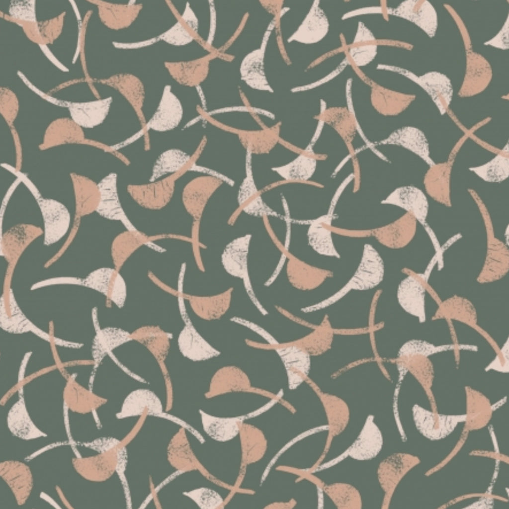 Green Windy Cedar Viscose Fabric - Atelier Brunette