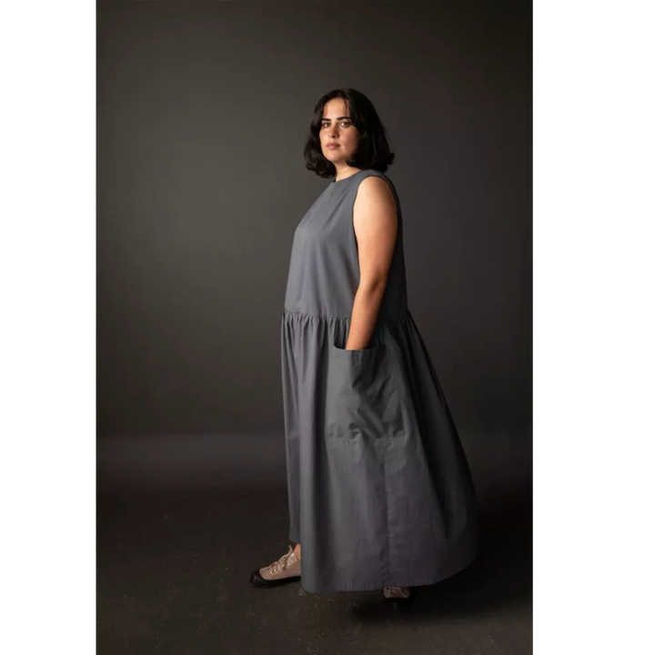 Hattie Dress Image - Long with Pockets