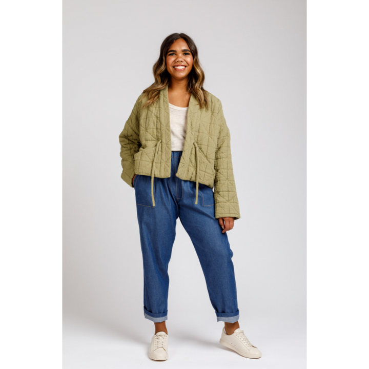 Cropped Hovea Jacket & Coat Sewing Pattern - Megan Nielsen