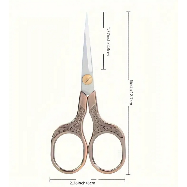 Large Bronze Vintage Decorative Scissors
