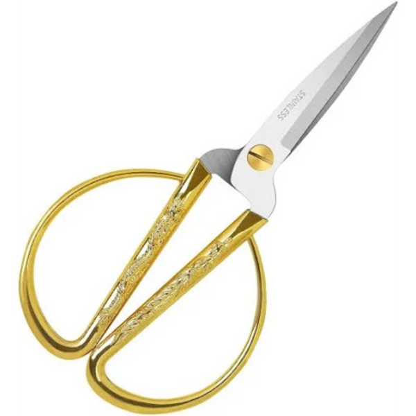 Large Round Gold Dragon Scissors