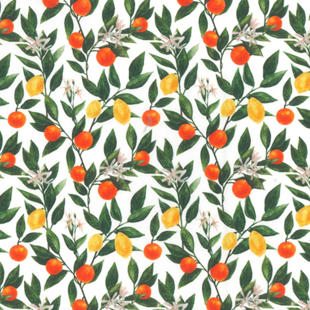 Lemons and Oranges Cotton Fabric