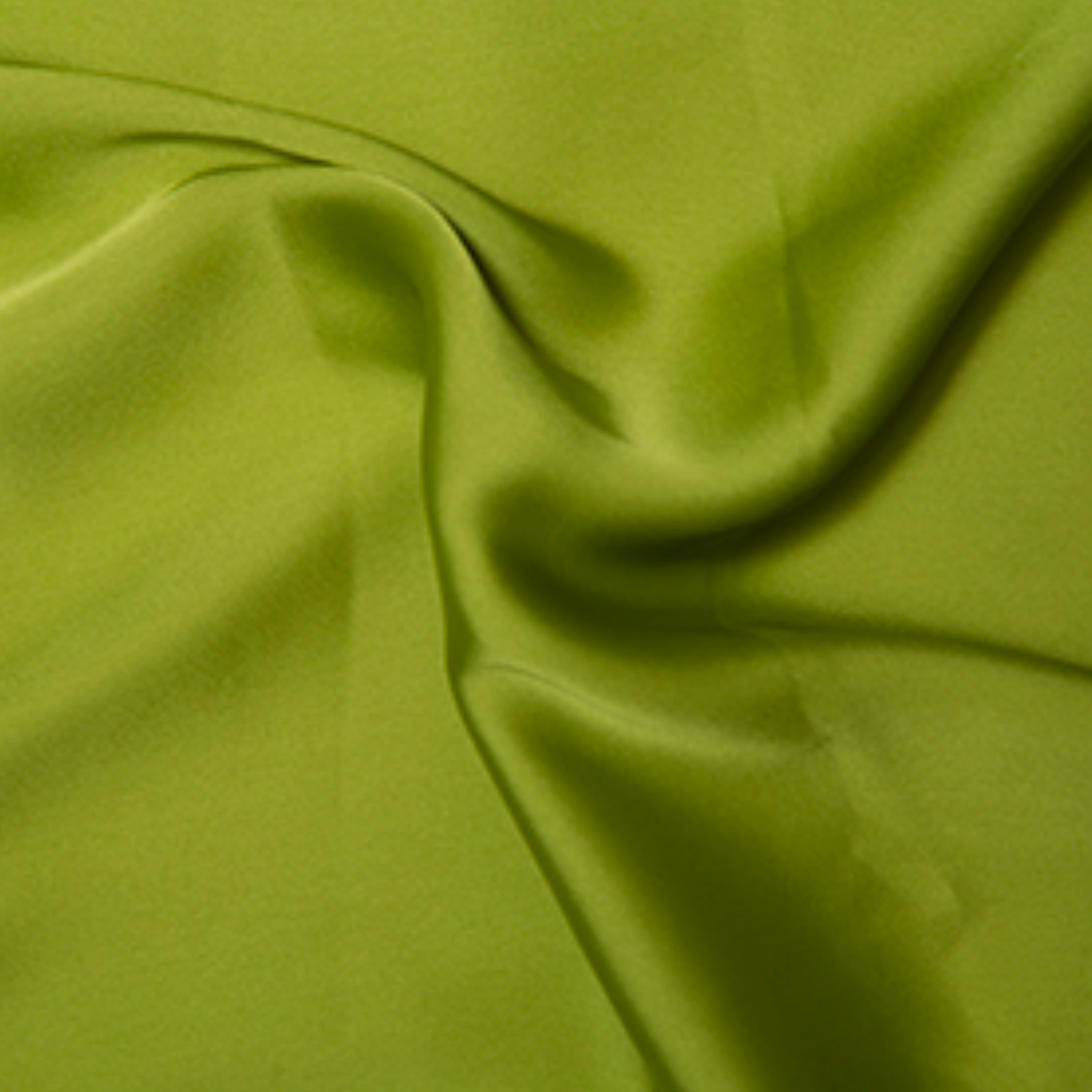 Lime Silky Satin Fabric