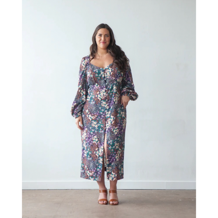 Lora Dress Sewing Pattern Size 14-32 - True Bias