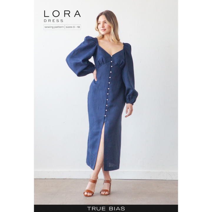 Lora Dress Sewing Pattern Size 0-18 - True Bias
