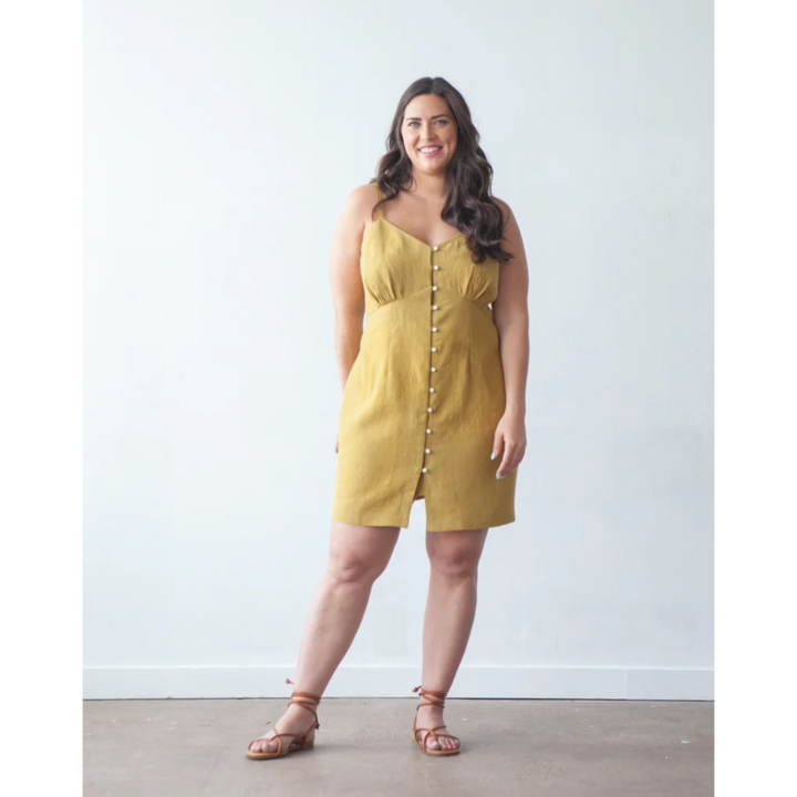 Lora Dress Sewing Pattern Size 14-32 - True Bias - short version