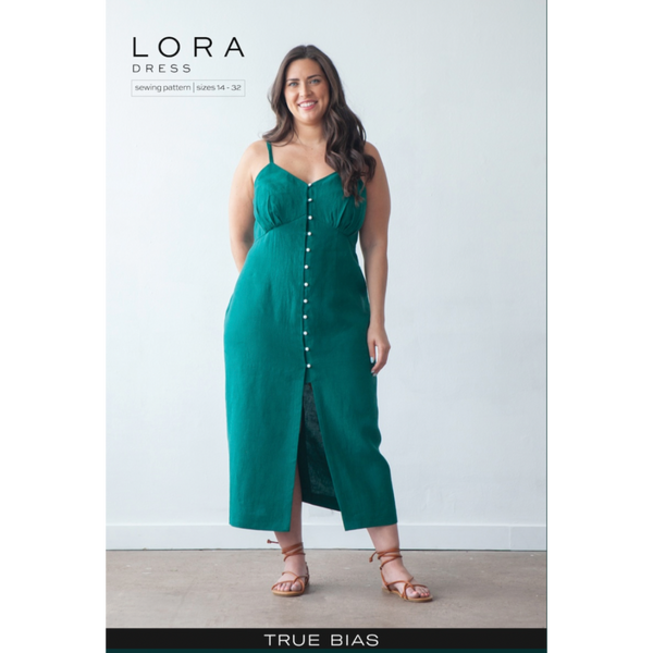 Lora Dress Sewing Pattern Size 14-32 - True Bias