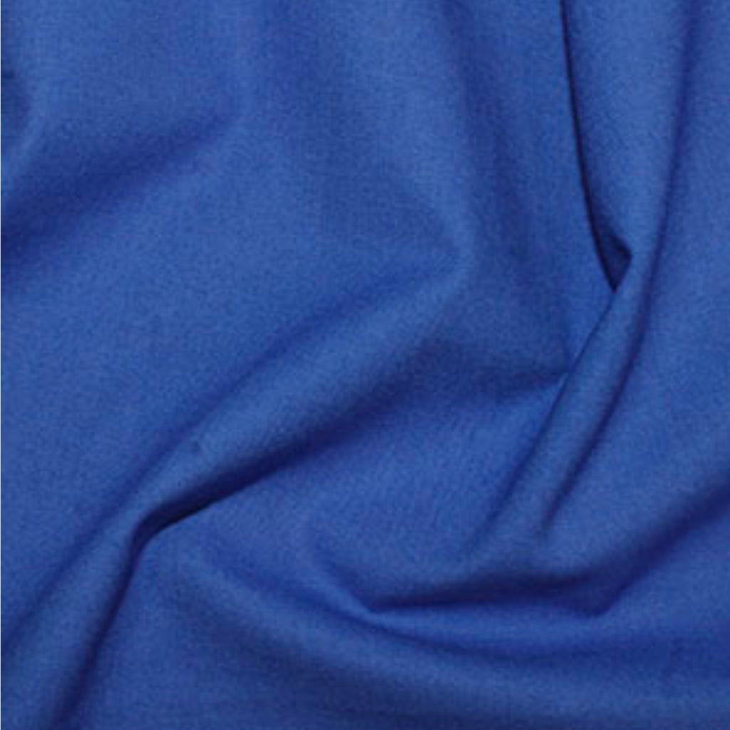 Marine Blue Plain Cotton Fabric