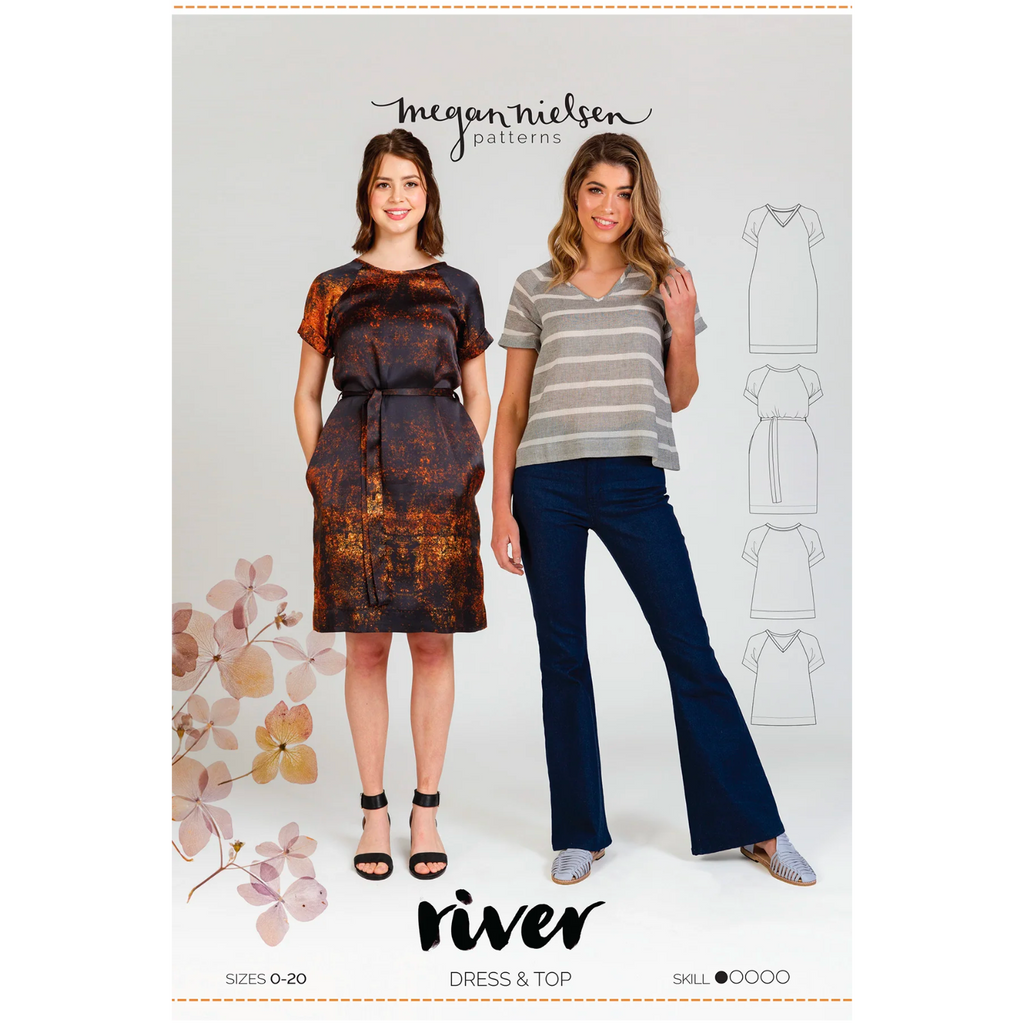 River Dress Top and Dress Sewing Pattern - Megan Nielsen