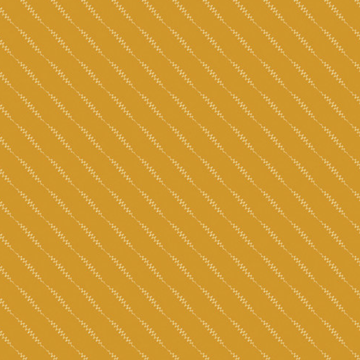Ochre Stitch Cotton Fabric - Art Gallery Fabrics