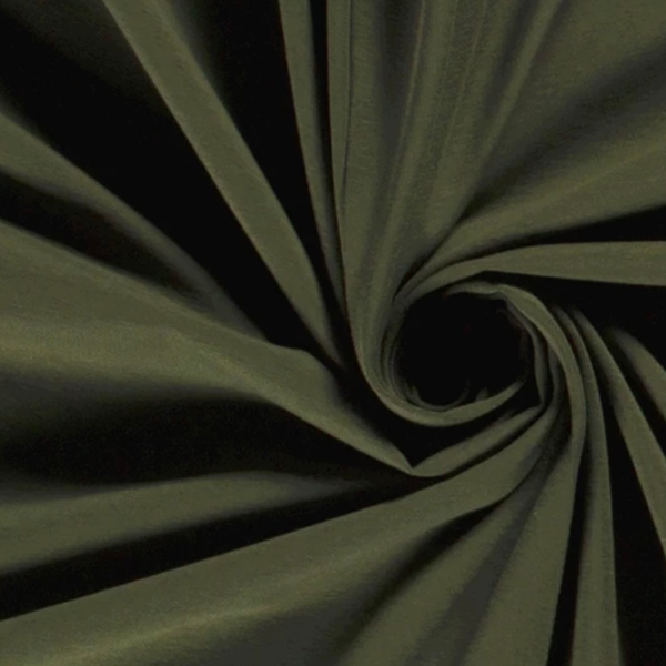 Olive Green Cotton Jersey Fabric