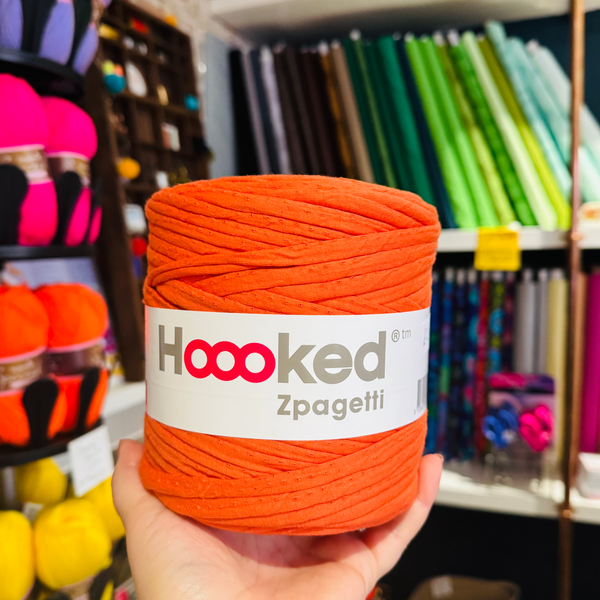 Orange T-shirt Yarn - Zpagetti - Hoooked Yarns