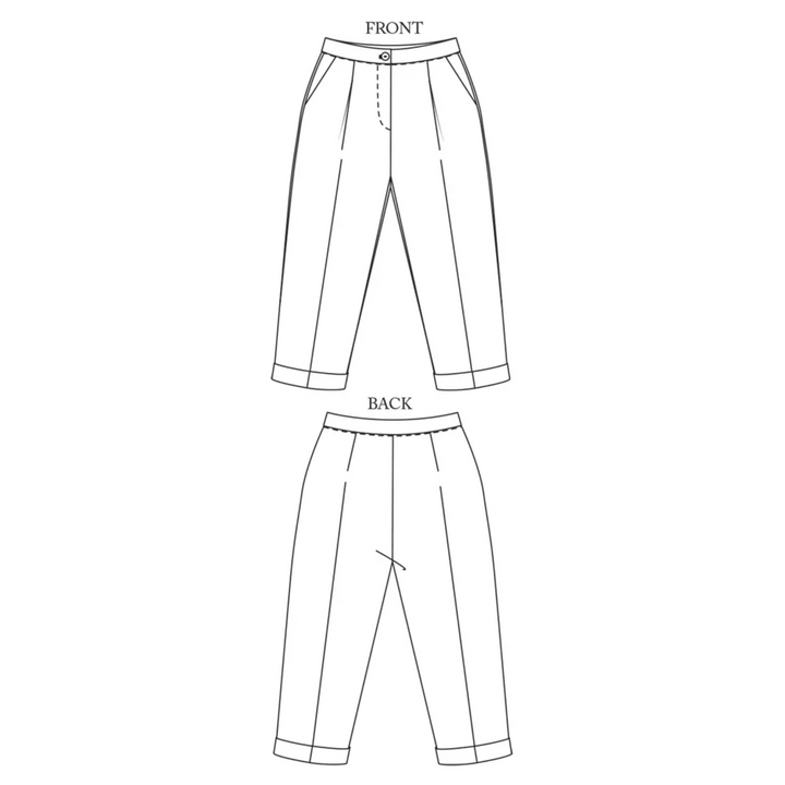 Peg Pants Pattern Image