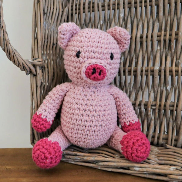 Pig Crochet Kit - Hoooked Yarns