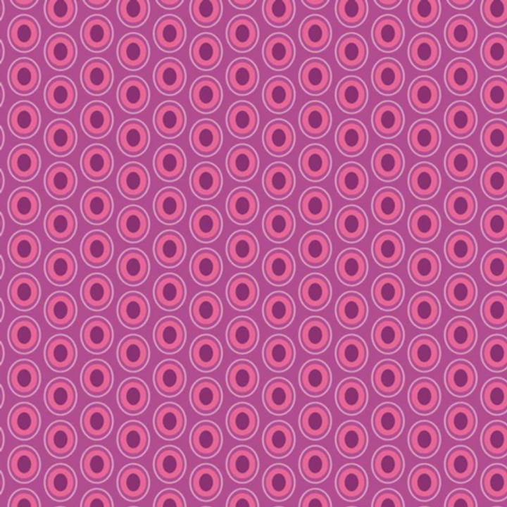 Pink Oval Elements Cotton Fabric - Art Gallery Fabrics