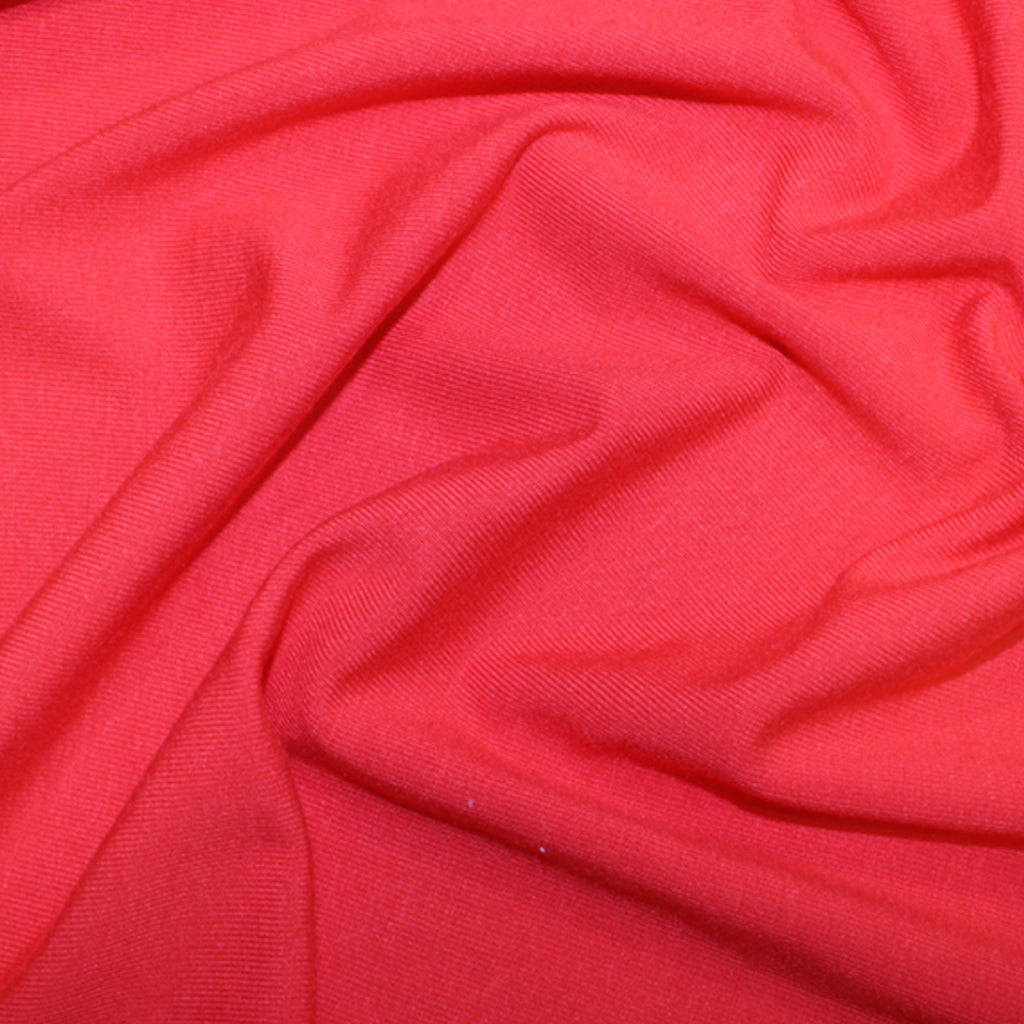 Red Bamboo Jersey Fabric