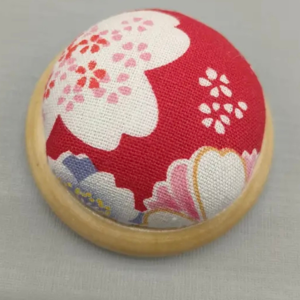 Red Bold Floral Japanese Pin Cushion