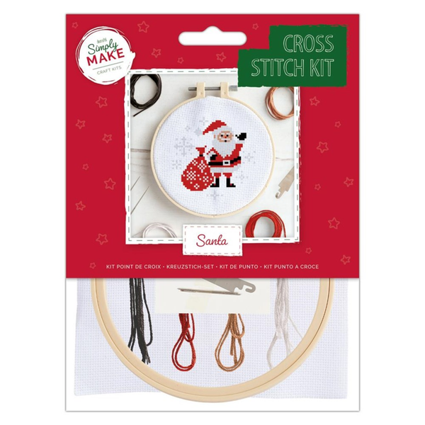 Santa Cross Stitch Kit