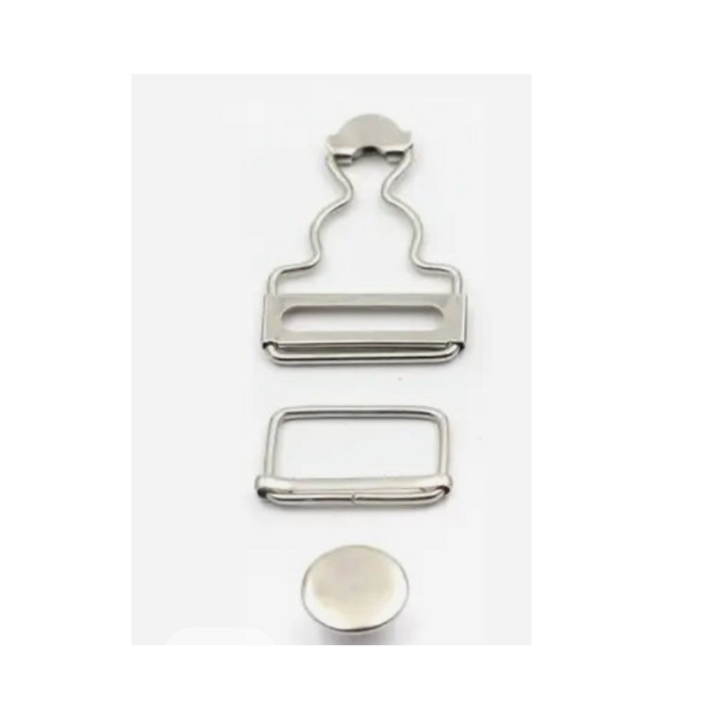 Silver Dungaree Clips