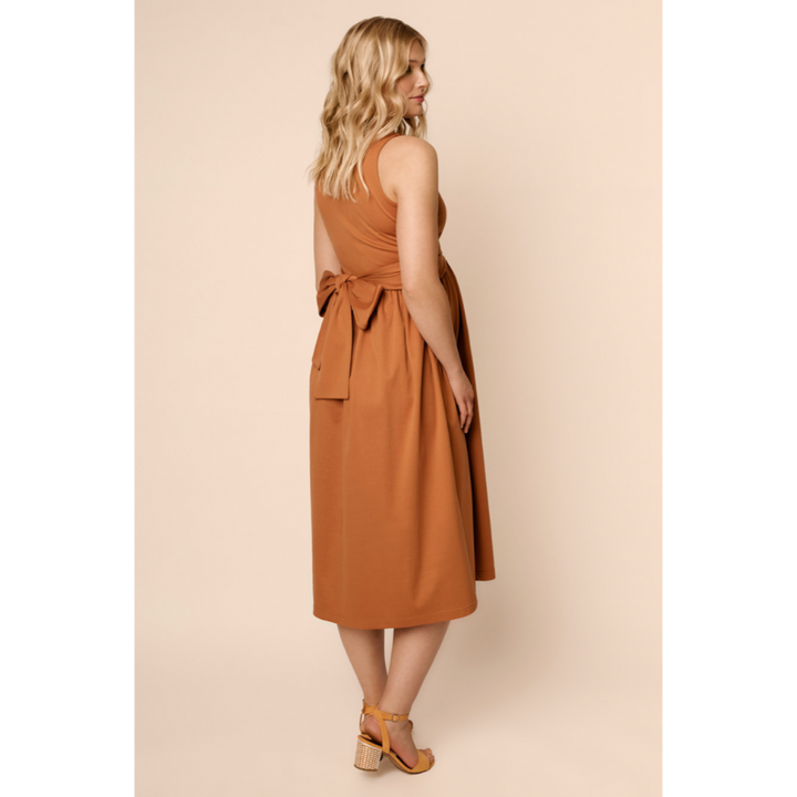 Sisko Dress & Top Sewing Pattern - Named Clothing (back view of dress)