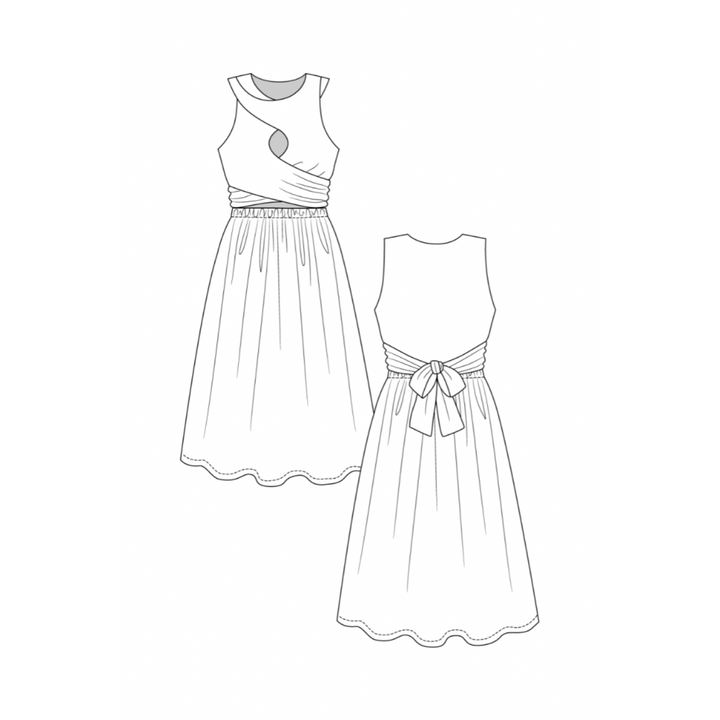 Sisko Dress & Top Sewing Pattern - Named Clothing (dress illustration)