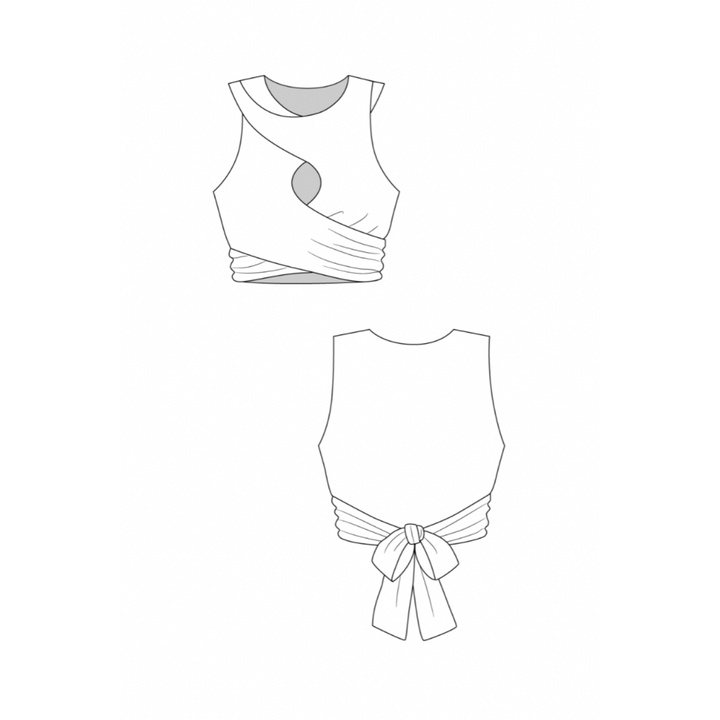 Sisko Dress & Top Sewing Pattern - Named Clothing (top illustration)