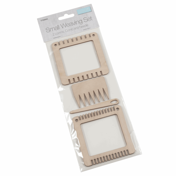 Small Weaving Set: Two Looms, Comb and Needle