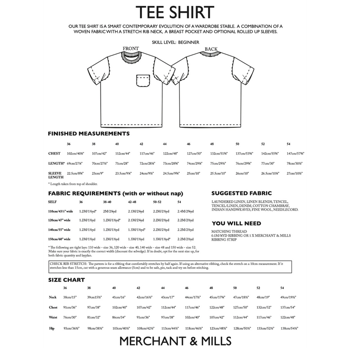 The Tee Shirt Back Cover With Measurements