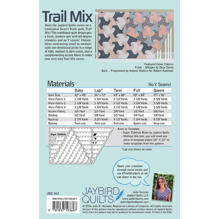 Trail Mix Quilt Sewing Pattern - Jaybird Quilts