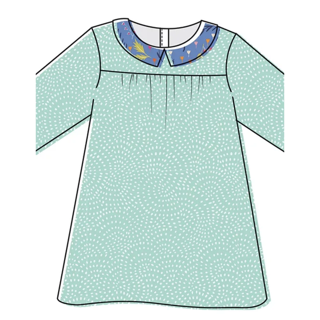 Kids Edie Blouse and Shirtdress Sewing Pattern