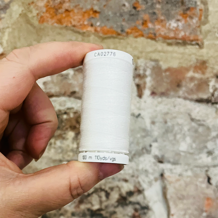 White Gutermann Denim Thread