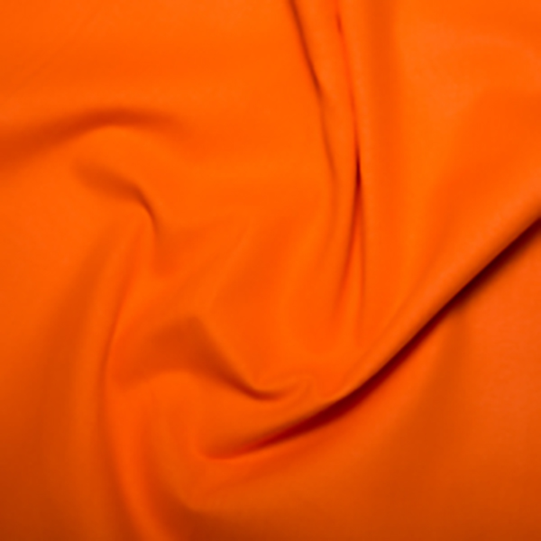 Wide Orange Plain Cotton Fabric